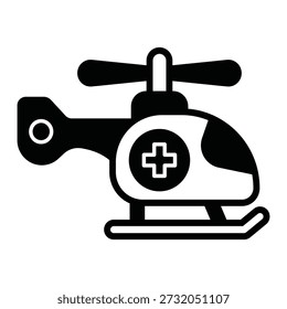 Air Ambulance Vector Icon which can easily modify or edit

