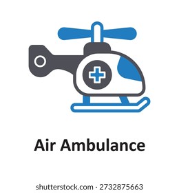 Air Ambulance Vector Icon which can easily modify or edit

