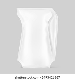Air Aseptic packaging for milk and juice-based product.  High realistic. Vector illustration isolated on grey background. Ready for use in presentation, promo, advertising and more. EPS10.