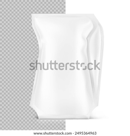 Air Aseptic packaging for milk and juice-based product.  High realistic. Vector illustration isolated on white and transparent background. Ready for use in presentation, promo, advertising. EPS10.