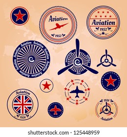 air badges and labels