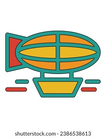 Air, Ballon, Balloon, Filled, Holiday, Travel line icon vector