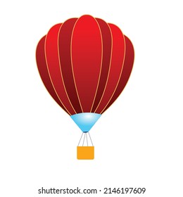 Air Ballon Cartoon Transportation Vector Design Stock Vector (Royalty ...