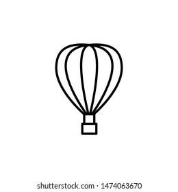 air ballon icon, illustration line design