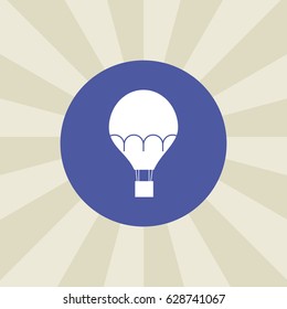 air ballon icon. sign design. background
