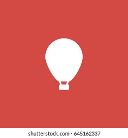 air ballon icon. sign design. red background