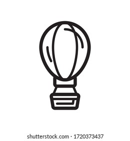 air ballon icon vector symbol template