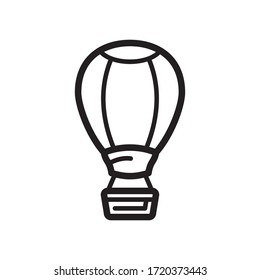 air ballon icon vector symbol template