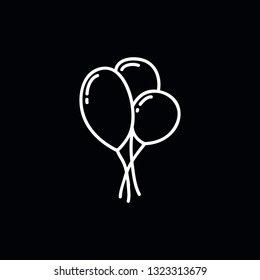 air ballons doodle icon