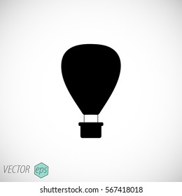 Air balloon, aerostat. Vector icon