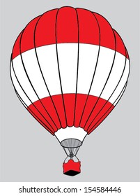 air balloon austrian  flag
