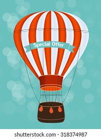 Air Balloon Background Vector Illustration EPS10
