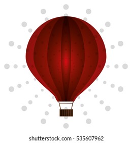 air balloon birthday dot background