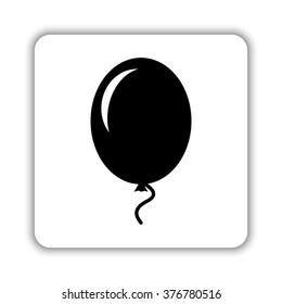 Air Balloon -  black vector icon
