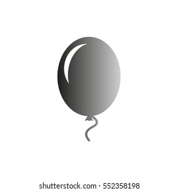 Air Balloon -  black vector icon