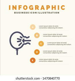 Air, Balloon, Blow, Relief, Stress Solid Icon Infographics 5 Steps Presentation Background. Vector Icon Template background