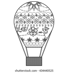 Air balloon coloring