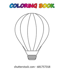 air balloon coloring book coloring page stock vector royalty free 681757318 shutterstock