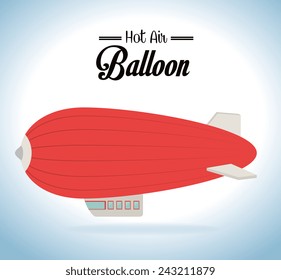 Air balloon design over cloudscape background,vector illustration. Air balloon design over cloudscape background,vector illustration.