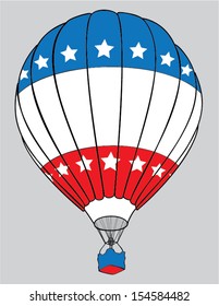 air balloon election flag