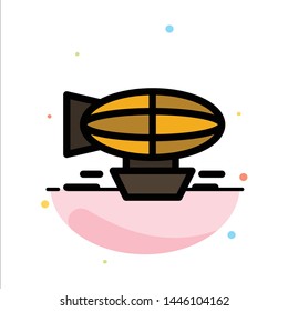 Air, Balloon, Balloon, Filled, Holiday, Travel Abstract Flat Color Icon Template