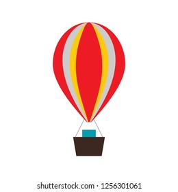 Air balloon Flat multi color icon