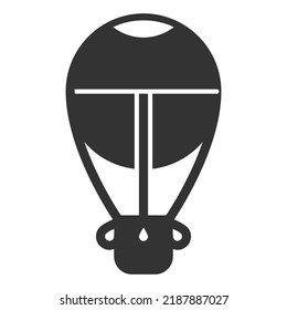 Air balloon for flights - background, white, web, illustration, symbol, sign, icon, glyph