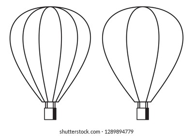 Air balloon flying