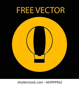 air balloon free vector style flat