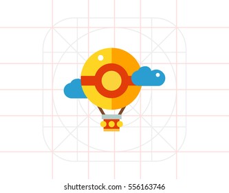 Air balloon icon