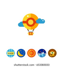 Air balloon icon