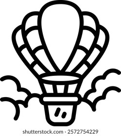 Air Balloon Icon. Hot Air Balloon Icon