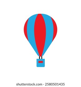 Air balloon icon illustration flat