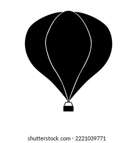 Air balloon icon isolated white background  vector illustration