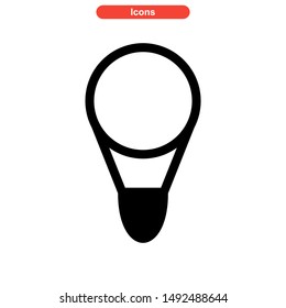 air balloon icon isolated sign symbol vector illustration - high quality black style vector icons
