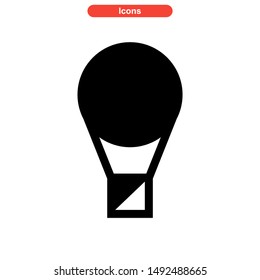 air balloon icon isolated sign symbol vector illustration - high quality black style vector icons
