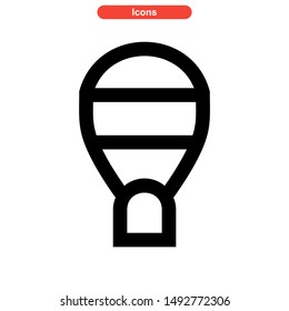 air balloon icon isolated sign symbol vector illustration - high quality black style vector icons
