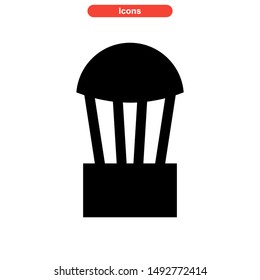 air balloon icon isolated sign symbol vector illustration - high quality black style vector icons
