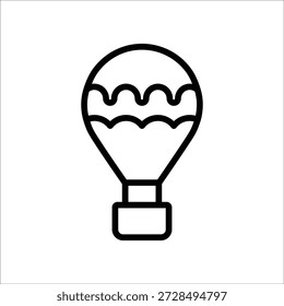 Air balloon icon, Line Vector graphics