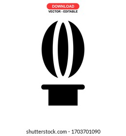 air balloon icon or logo isolated sign symbol vector illustration - high quality black style vector icons
