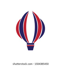air balloon icon logo vector