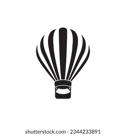 Air balloon icon logo vector illustration template design.