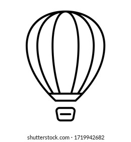 Luftballon-Symbol-Umriss-Vektorgrafik