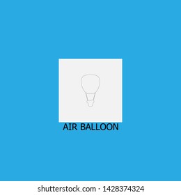 air balloon icon sign signifier vector