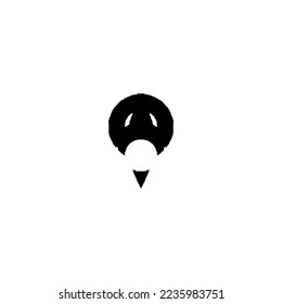 Air balloon icon. Simple style air balloon travel agency big sale background symbol. Air balloon brand logo design element. Air balloon t-shirt printing. Vector for sticker.
