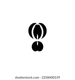Air balloon icon. Simple style air balloon travel poster background symbol. Air balloon brand logo design element. Air balloon t-shirt printing. vector for sticker.