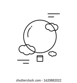 Air balloon icon template design