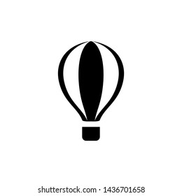 Air balloon icon trendy design template. Travel vector aerostate symbol illustration.
