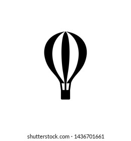 Air balloon icon trendy design template. Travel vector aerostate symbol illustration.