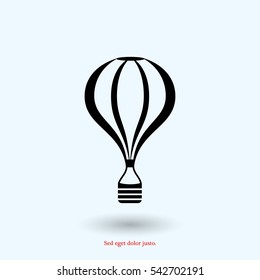 The air balloon icon, vector best flat icon, EPS